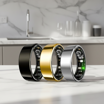 Inteligentny Pierścień Zdrowia– Tętno, SpO₂, Sen | IP68 | Smart Ringg